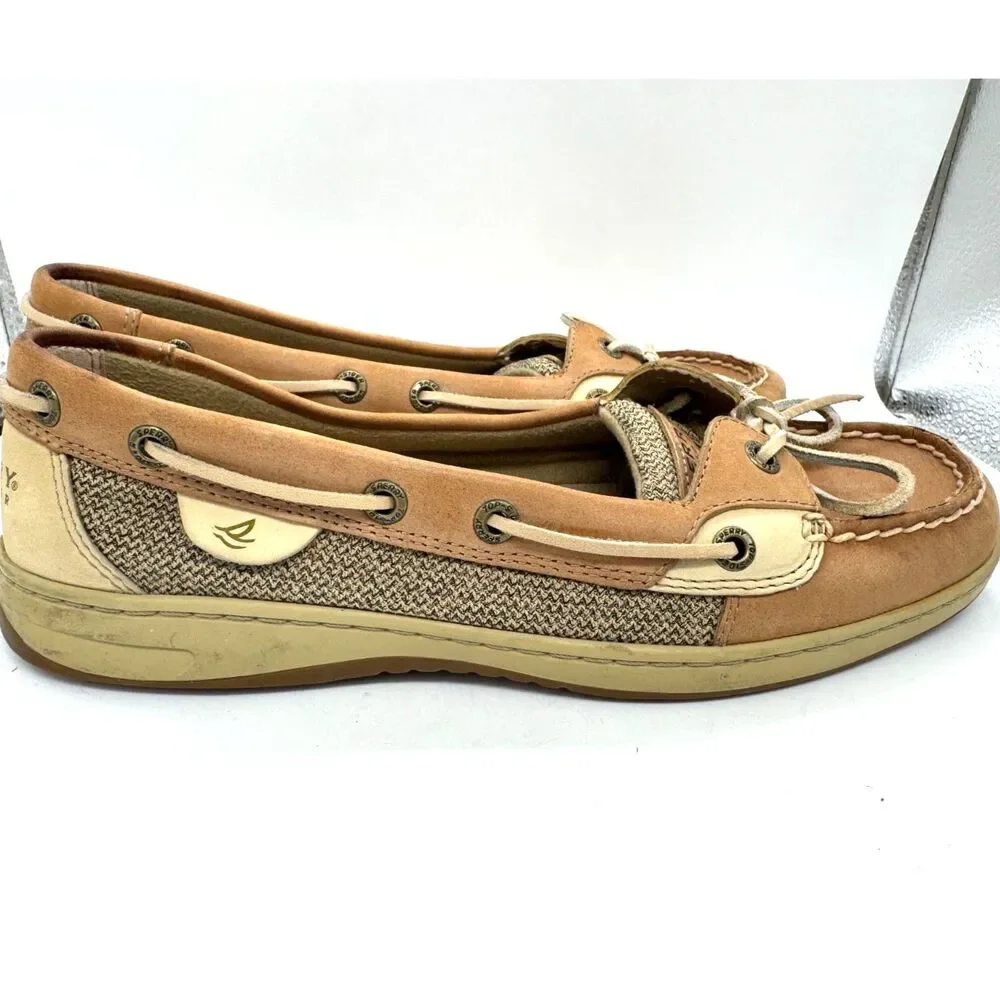 Sperry Boat Shoes Women Sz 9 Comfort Insole & Rubberized Sole
